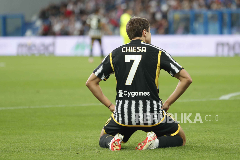 Pemain Juventus Federico Chiesa.
