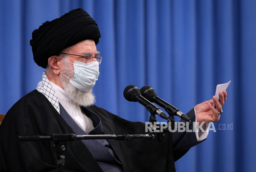 Pemimpin tertinggi spiritual Iran Ayatollah Ali Khamenei.
