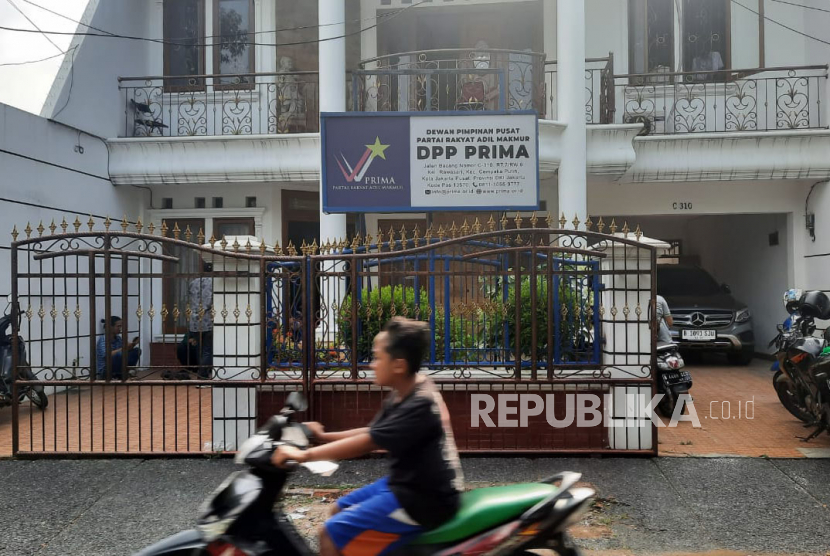 Kantor DPP Partai Rakyat Adil Makmur (Prima) di Cempaka Putih, Jakarta Pusat, Selasa (21/3/2023). Foto: Febryan A