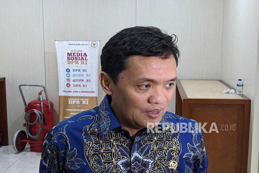 Wakil Ketua Umum Partai Gerindra, Habiburokhman menanggapi Partai Kebangkitan Bangsa (PKB) yang memingit Abdul Muhaimin Iskandar di Gedung Nusantara II, Kompleks Parlemen, Jakarta, Senin (19/6/2023).
