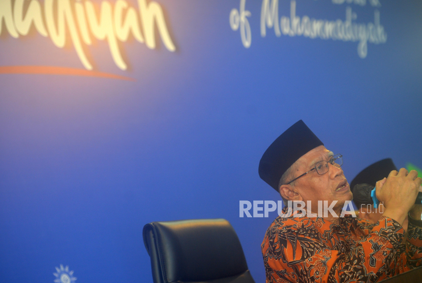 Ketua Umum PP Muhammadiyah Haedar Nashir. Muhammadiyah dan NU Diharapkan Jadi Kekuatan Eratkan Persatuan Jelang Pemilu 2024