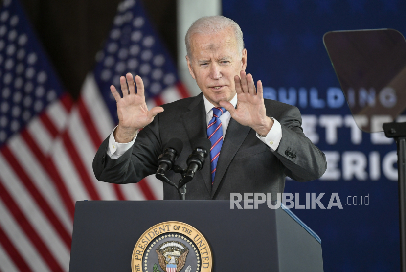 Presiden AS Joe Biden. Amerika Serikat (AS) pada Kamis (10/3/222) secara resmi menetapkan Qatar sebagai sekutu utama non-NATO.