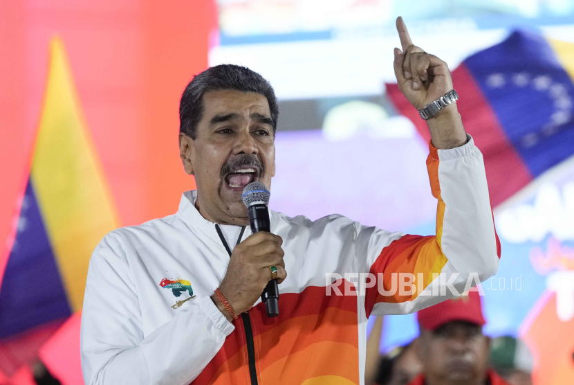 Presiden Venezuela Nicolas Maduro. Maduro pada Senin (29/7/2024) diumumkan sebagai pemenang pilpres.