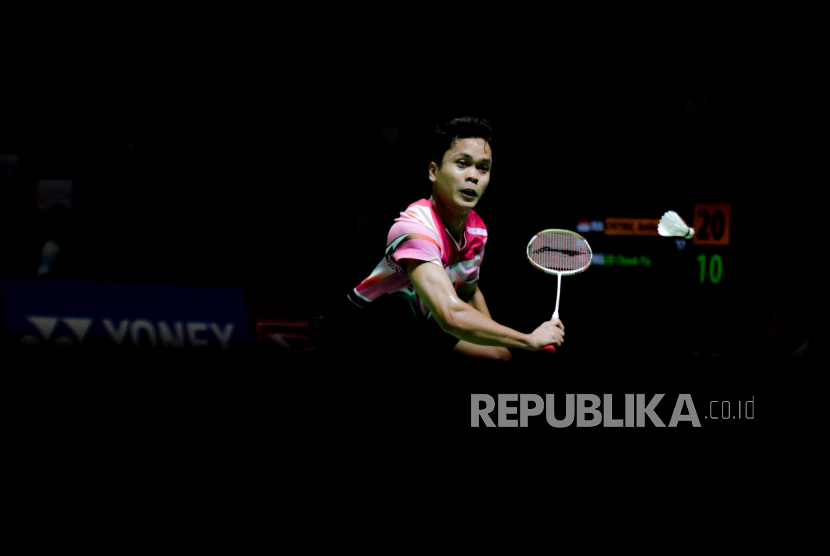 Tunggal putra Indonesia Anthony Sinisuka Ginting  