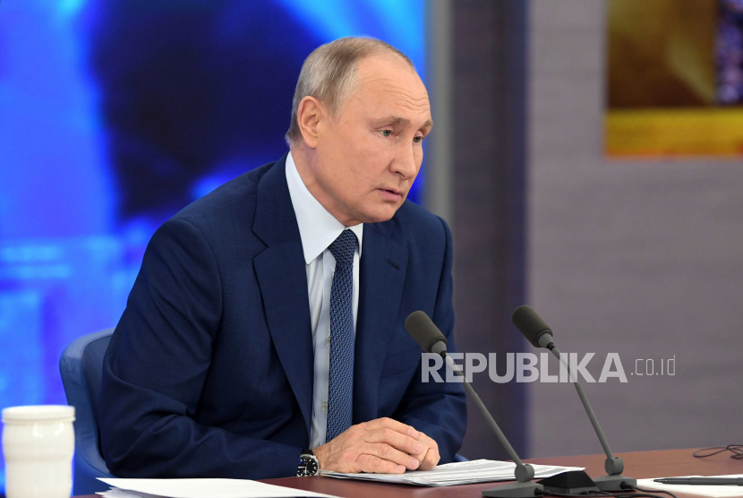 Rusia Hadapi Gelombang Ketiga Covid-19. Presiden Rusia Vladimir Putin.