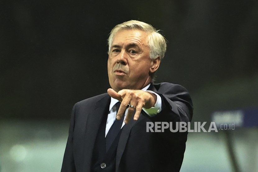 Pelatih Real Madrid, Carlo Ancelotti, yang diminati timnas Brasil.