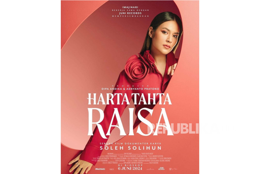 Poster film dokumenter Harta, Tahta, Raisa. Film ini menyoroti sosok-sosok penting di balik kesuksesan Raisa.