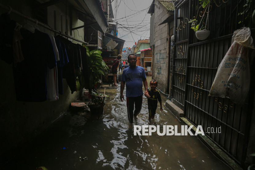 Banjir di Jakarta Utara Telah Surut Malam Ini