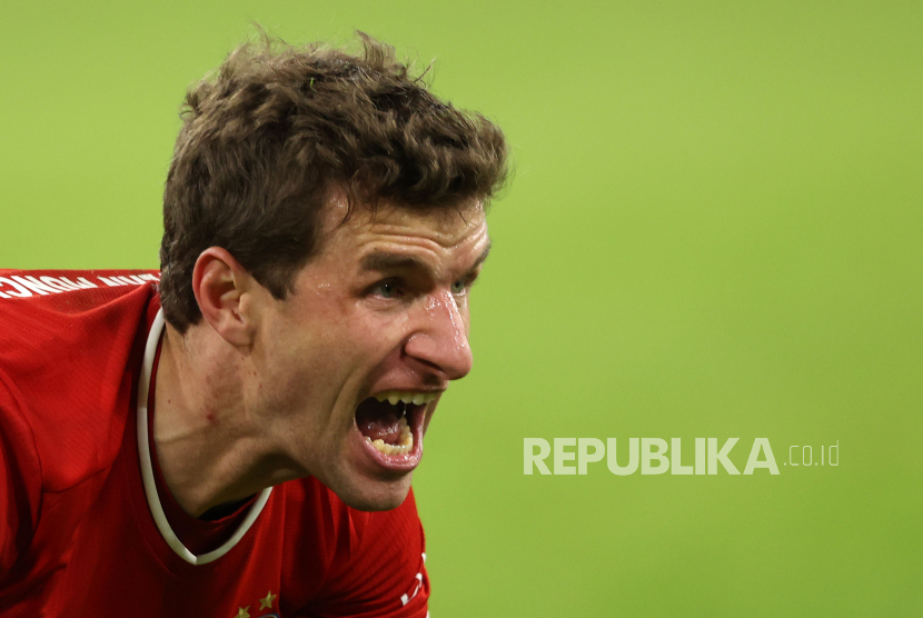  Thomas Mueller dari Bayern Muenchen.