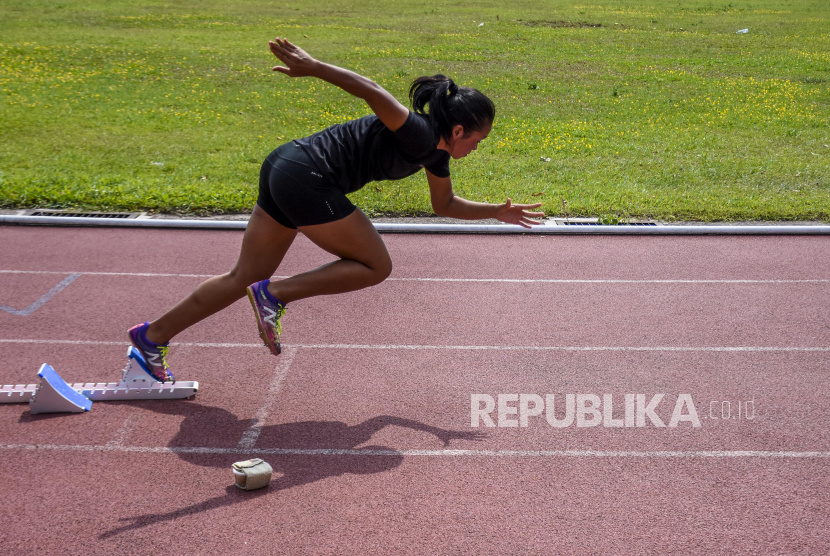 Atlet lari sprint jarak 200 meter National Paralympic Comittee Indonesia (NPCI) (ilustrai)