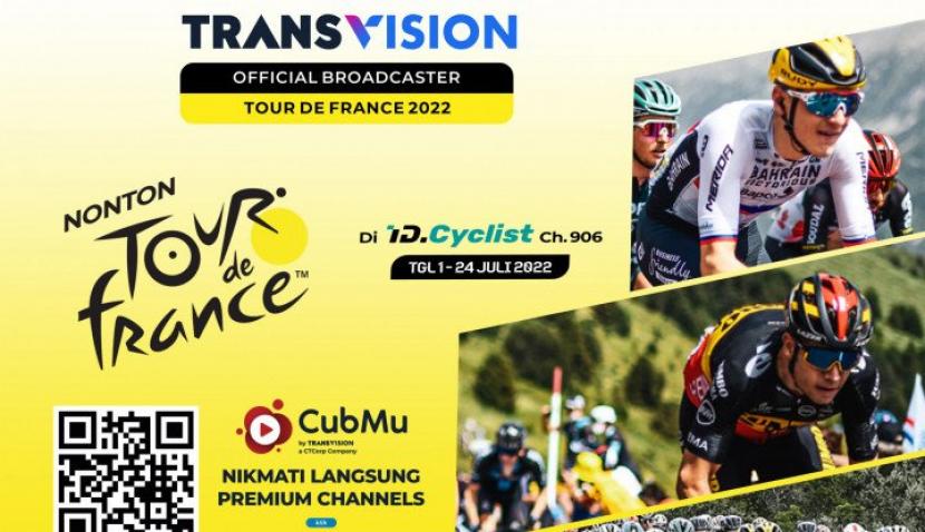 Transvision Jadi Official Broadcaster Tour de France. (Transvision)