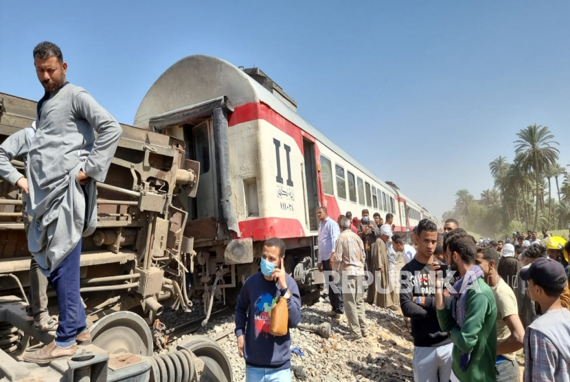 Kecelakaan kereta api di Mesir / Ilustrasi 