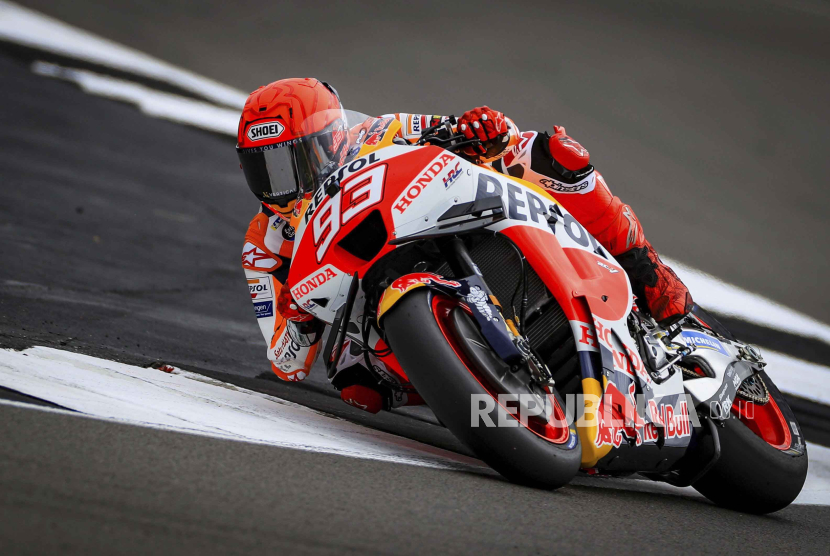 Pembalap MotoGP asal Spanyol dari Repsol Honda Team, Marc Marquez.
