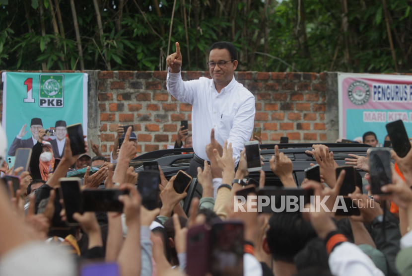 Calon Presiden nomor urut 1 Anies Baswedan. Capres Anies Baswedan batal menemui raja-raja di Maluku yang rencananya hari ini.