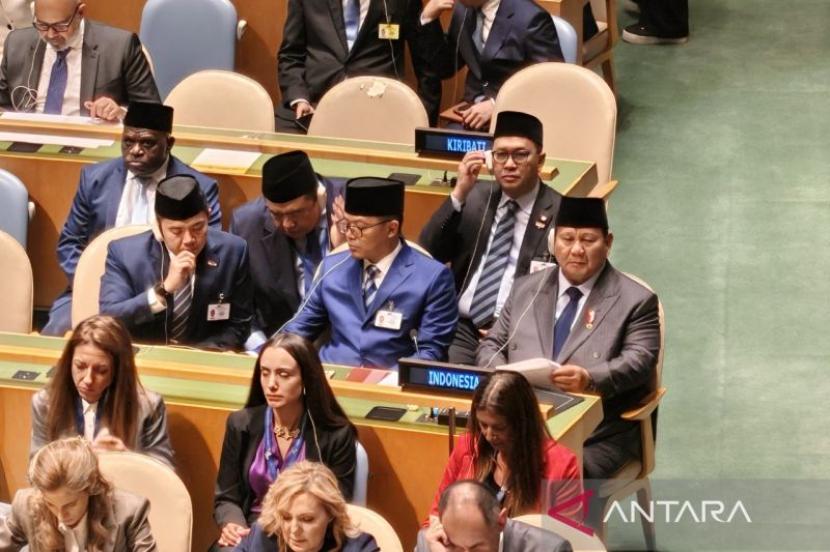 Prabowo tiba di KTT Solusi Dua Negara terkait Palestina.