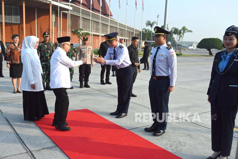 Wakil Presiden KH Maruf Amin bertolak menuju Tarakan, Kalimantan Utara untuk menghadiri pengukuhan Komite Daerah Ekonomi dan Keuangan Syariah di Kaltara, Kamis (3/8/2023).