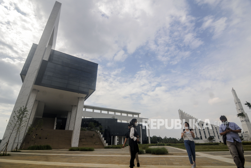 Ilustrasi Kampus Universitas Islam Internasional Indonesia (UIII) di Depok, Jawa Barat. 