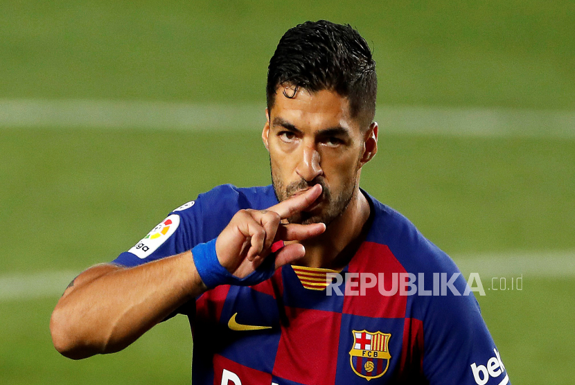  Penyerang Barcelona Luis Suarez diiminati Inter Miami. 