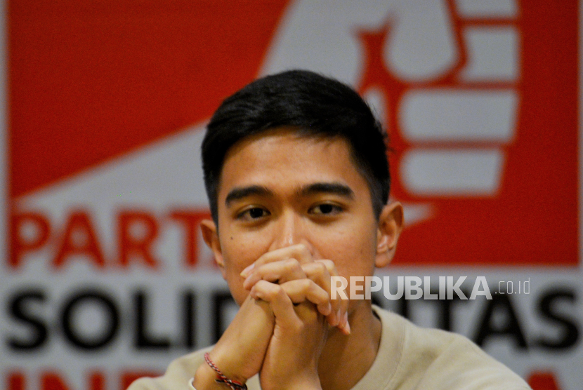 Ketua umum Partai Solidaritas Indonesia (PSI) Kaesang Pangarep 