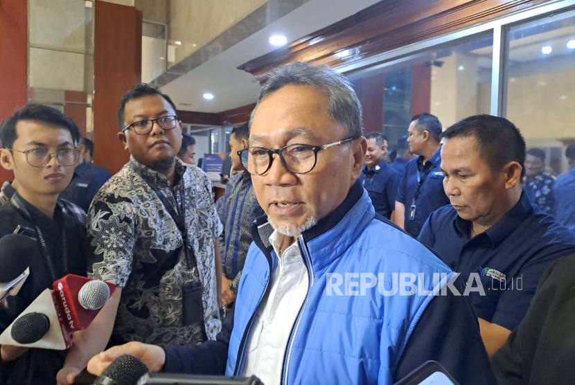 Menteri Perdagangan Zulkifli Hasan. Ketum PAN Zulkifli Hasan menyerahkan pembagian kursi menteri ke Prabowo Subianto.