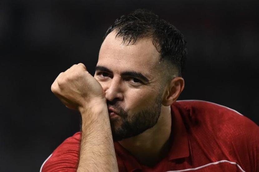 Jordi Amat dedikasikan gol untuk sang anak.