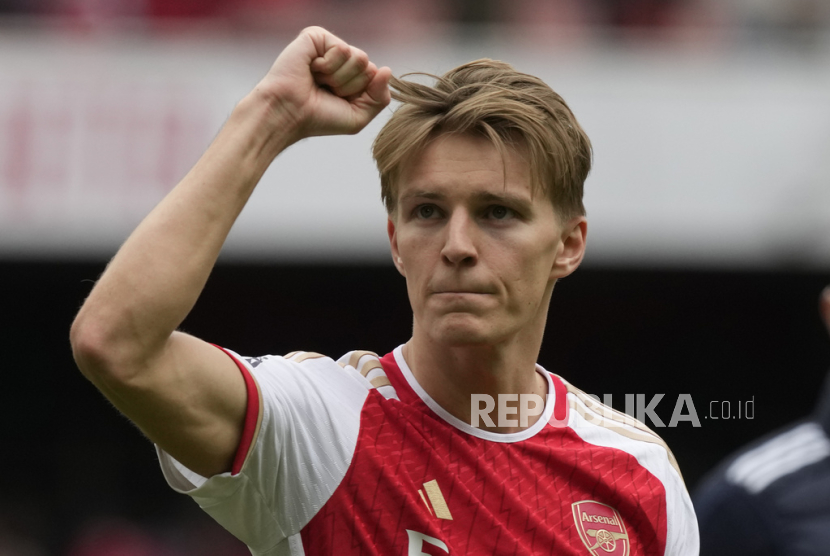 Kapten Arsenal Martin Odegaard. 
