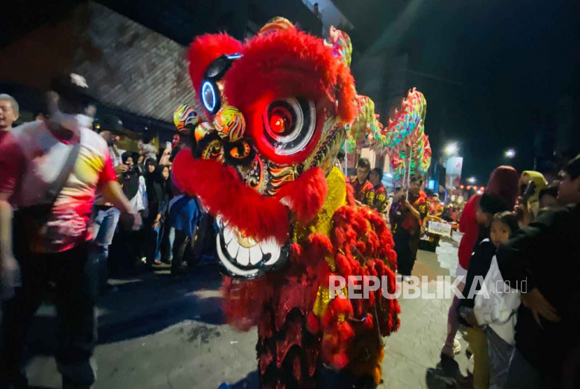 Suasana Cap Go Meh - Bogor Street Festival di sepanjang Jalan Suryakencana, Kota Bogor, Ahad (5/2/2023).