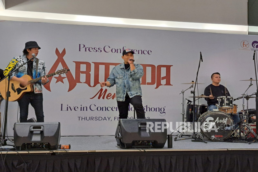 Band Armada akan menggelar konferensi pers Armada - Memori Live in Concert Hongkong di FX Sudirman, Jakarta, Kamis (9/2/2023). 