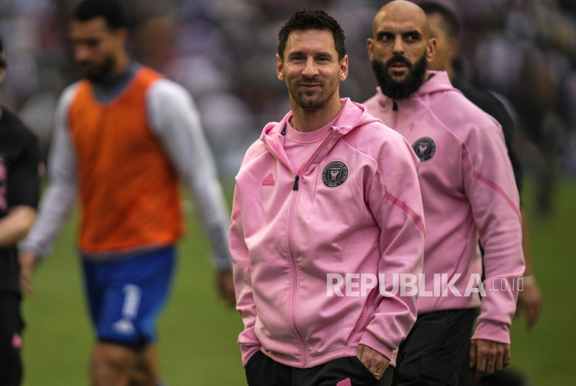 Pemain Inter Miami Lionel Messi.