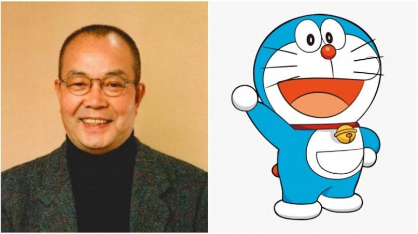 Pengisi suara asli kartun Doraemon, Tomita Kosei.