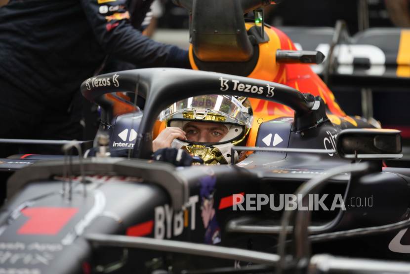 Pembalap Red Bull Max Verstappen di GP Abu Dhabi.