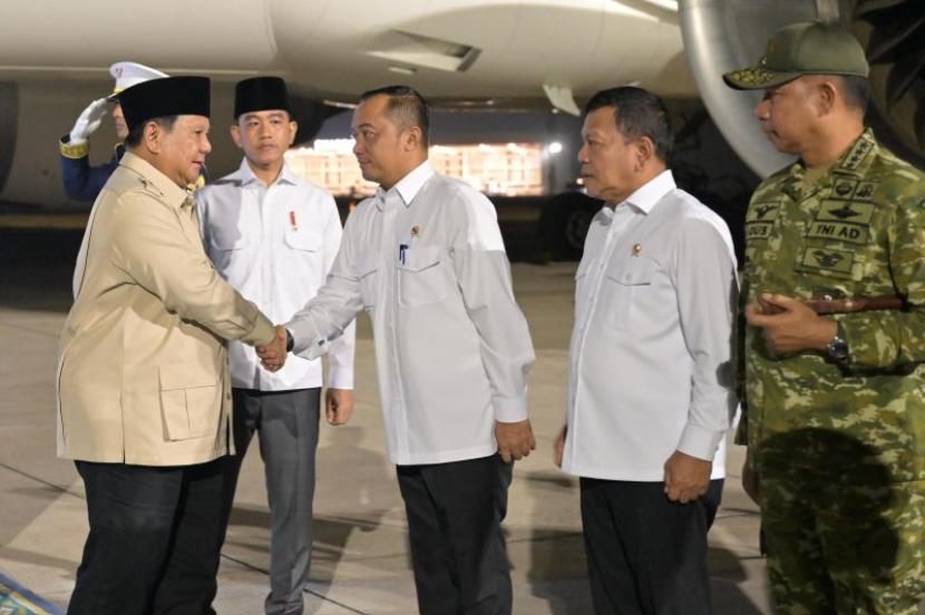Prabowo tiba di tanah air usai hadiri KTT BRICS 2026.