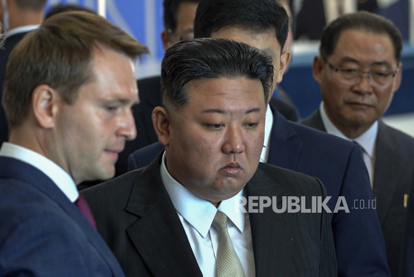 A handout photo made available by the Government of Primorsky Krai press service shows North Korea