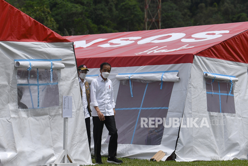 PMI Dirikan Tenda Pengungsian untuk Korban Gempa di Mamuju (ilustrasi).