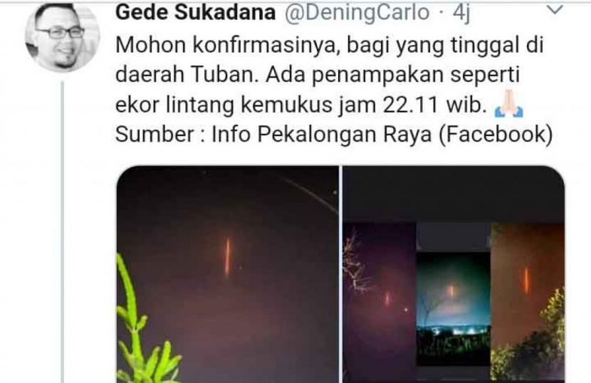 Penampakan Lintang Kemukus di Jatim, Ini Penjelasan LAPAN Pasuruan