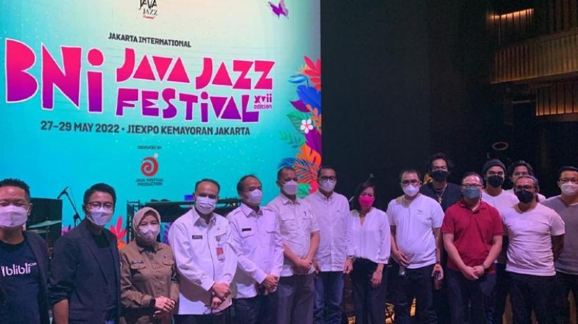 Konferensi pers Java Jazz Festival 2022.