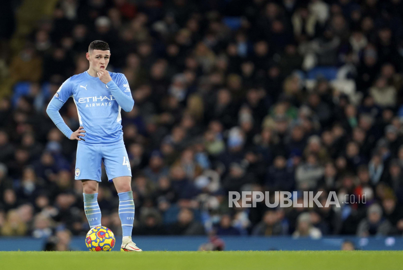 Pemain muda Manchester City, Phil Foden. 