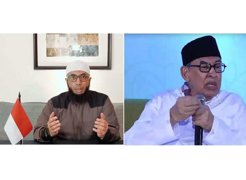 .Ustadz Khalid Basalamah menjelaskan jika pajak yang dipaksakan tidak boleh dan diharamkan ulama, sementara Quraish Shihab menegaskan pajak negara tidak haram. Foto: IST.