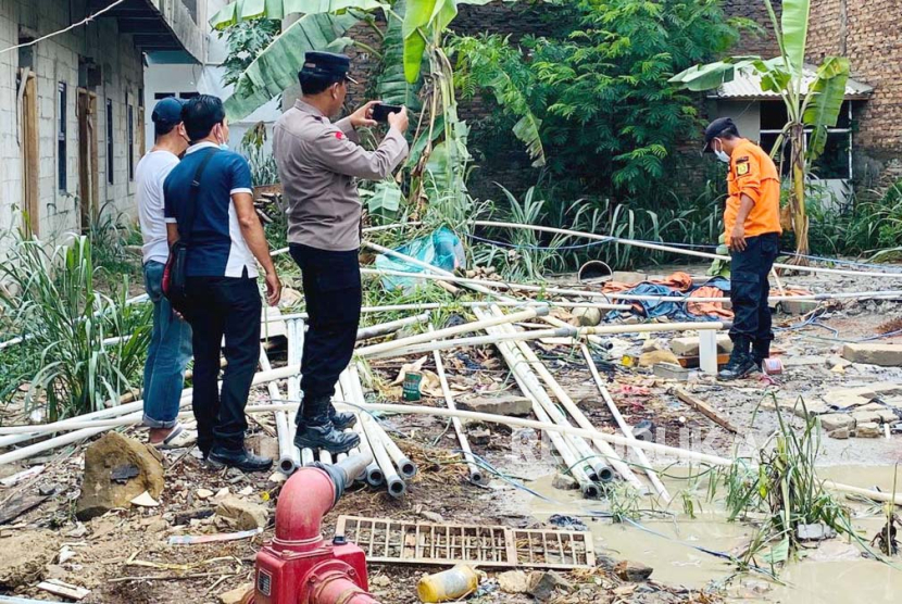 Semburan air bercampur gas di Kampung Leuwi Kotok, Desa Pasirlaja, Kecamatan Sukaraja, Kabupaten Bogor, Jawa Barat, sudah berhenti pada Kamis (12/10/2023) siang. 