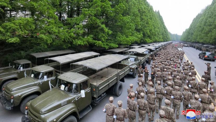 Korea Utara Mobilisasi Tentara dan Satgas untuk Perangi COVID-19