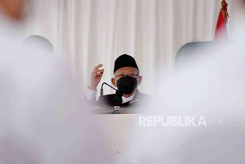 Wakil Presiden Republik Indonesia Maruf Amin. Maruf Amin Minta Kenaikan Biaya Haji Dievaluasi