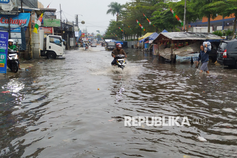 Ilustrasi banjir.