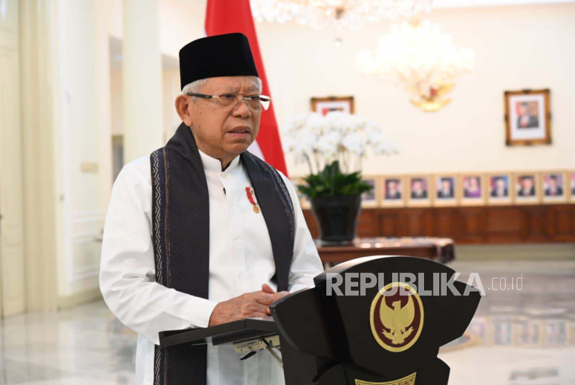 Wakil Presiden Maruf Amin. Wapres mendorong Bank Syariah Indonesia (BSI) membantu pelaku industri halal Indonesia di Jepang dalam segi pembiayaan.