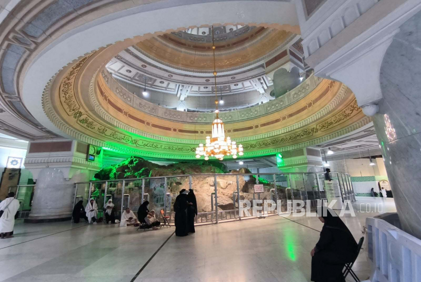 Bukit Safa di dalam Masjidil Haram, Makkah, Arab Saudi, Selasa (18/7/2023).