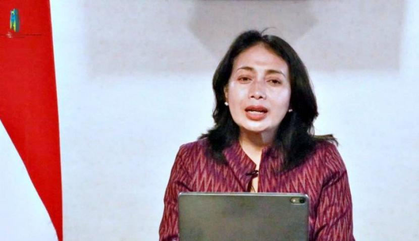 Bintang Puspayoga mengapresiasi DPR yang memberikan perhatian besar terhadap persoalan kesejahteraan ibu dan anak melalui penyusunan RUU KIA. (Rena Laila Wuri)