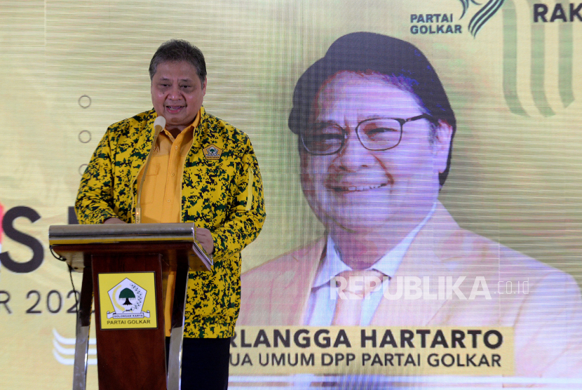 Menko Perekonomian dan Ketua Umum DPP Partai Golkar, Airlangga Hartarto.