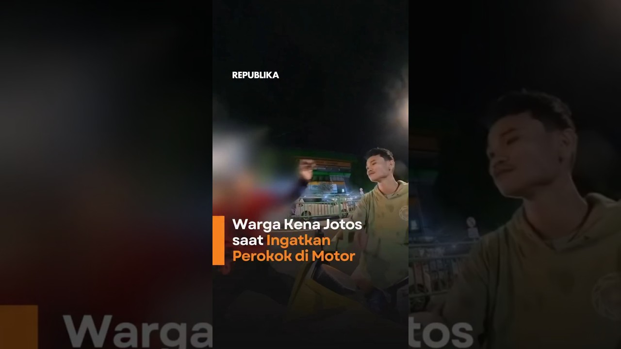 Warga Kena Jotos saat Ingatkan Pemotor yang Merokok