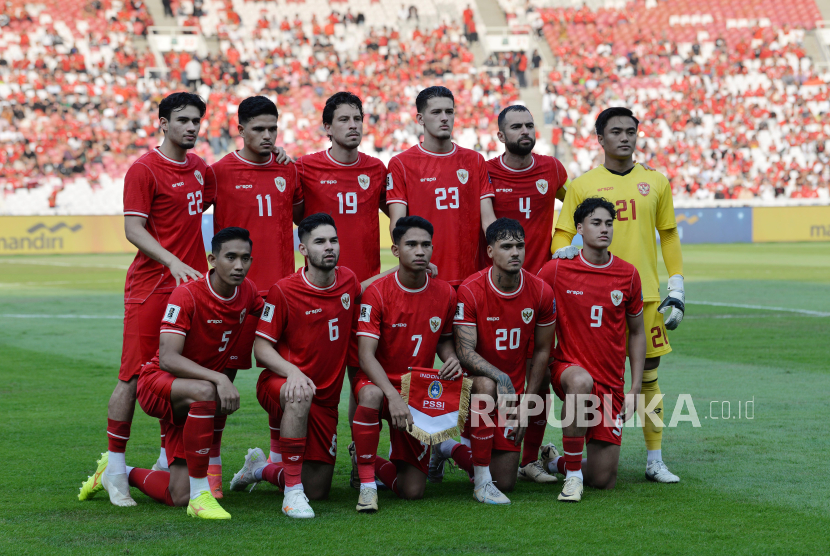Timnas Indonesia saat melawan Irak pada Kualifikasi Piala Dunia 2026.