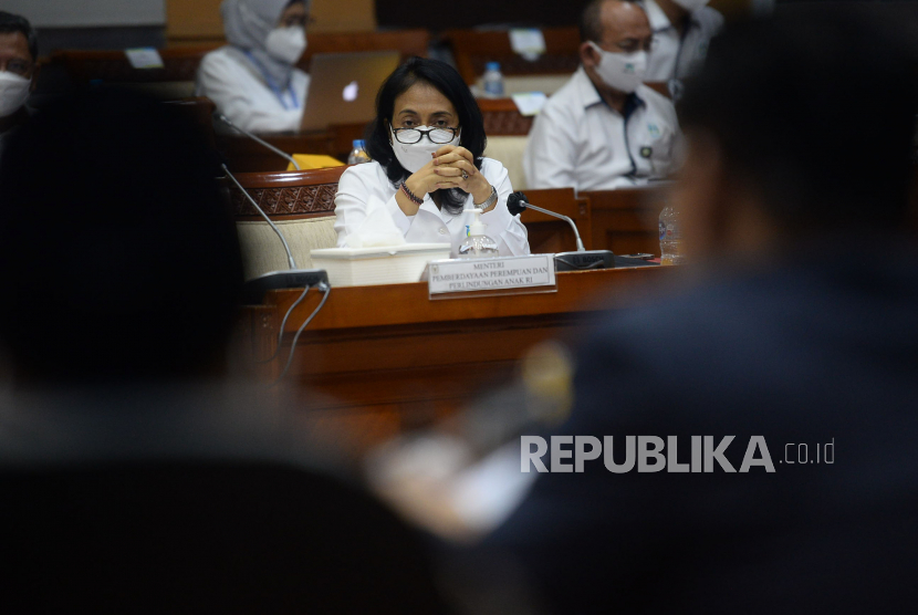 Menteri Pemberdayaan Perempuan dan Perlindungan Anak (PPPA) Bintang Puspayoga mendorong aparat penegak hukum menghukum maksimal pelaku kekerasan seksual di ponpes Depok. Ilustrasi.