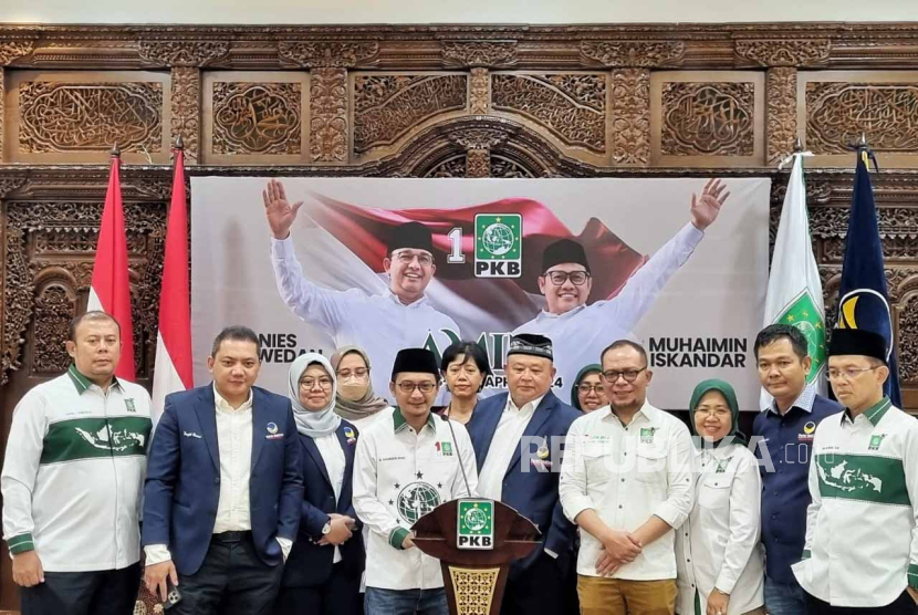 Partai Nasdem dan PKB menyepakati nama Koalisi Perubahan untuk pengusungan Anies-Muhaimin, di Kantor DPP PKB, Jakarta, Rabu (13/9/2023) malam. 
